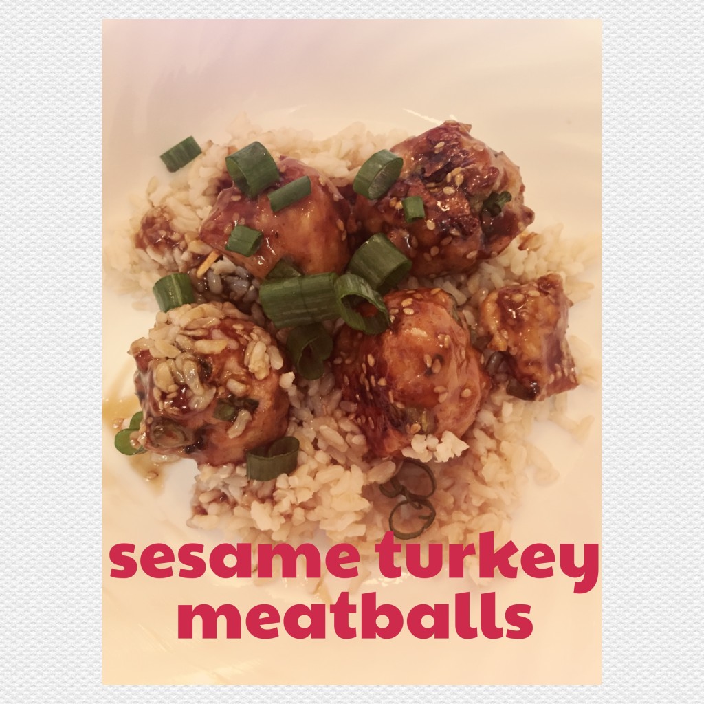 sesame turkey meatballs